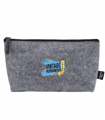 The Goods Recycled Felt Zippered Pouch