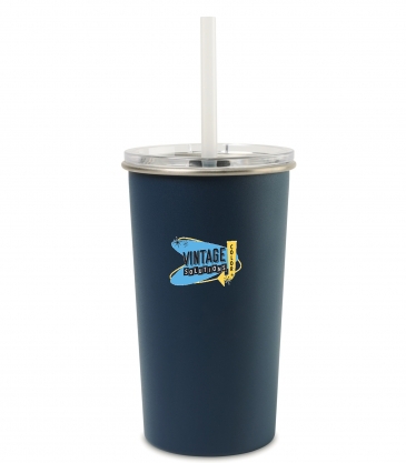 Arlo Classics Stainless Steel Tumbler with Straw - 20 Oz.