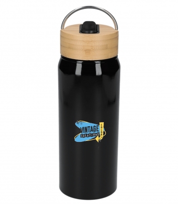 Billy 26oz Eco-Friendly Aluminum Bottle With FSC Bamboo Lid