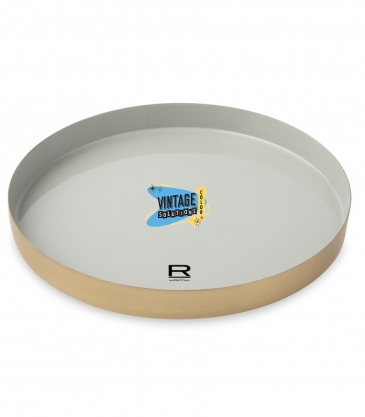 Be Home® Luxe Round Enamel Tray