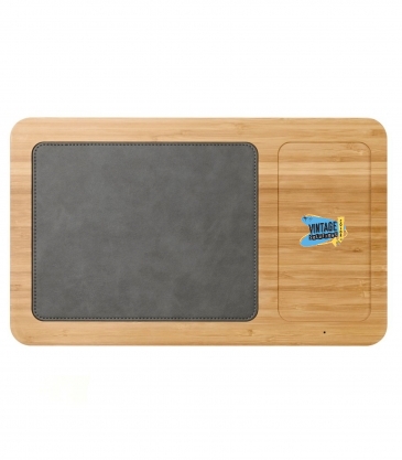 Auden Bamboo Wireless Charging Mouse Pad