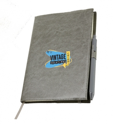 Conclave Refillable Leatherette Journal with Pen