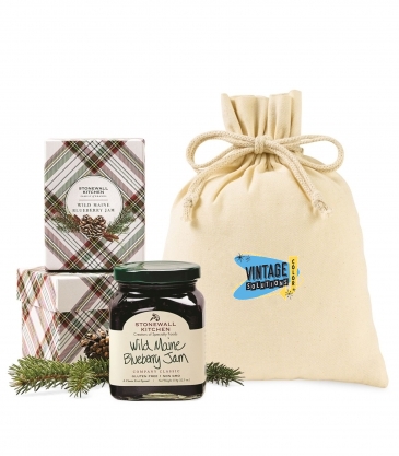 Stonewall Kitchen Plaid Tidings Wild Maine Blueberry Jam Gift
