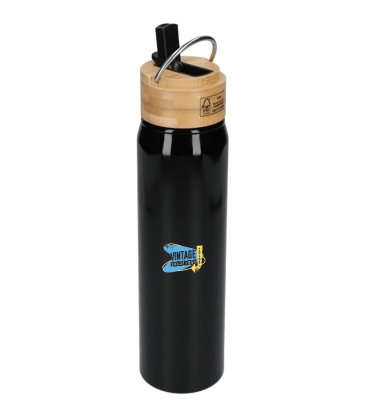 Billy 26oz Eco-Friendly Aluminum Bottle With FSC Bamboo Lid