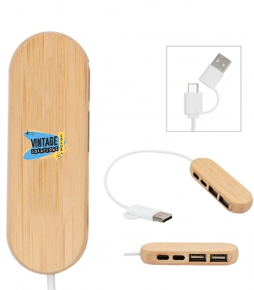 Dual Input Bamboo Hub
