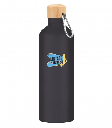 25 Oz. Aluminum Tundra Bike Bottle With Bamboo Lid