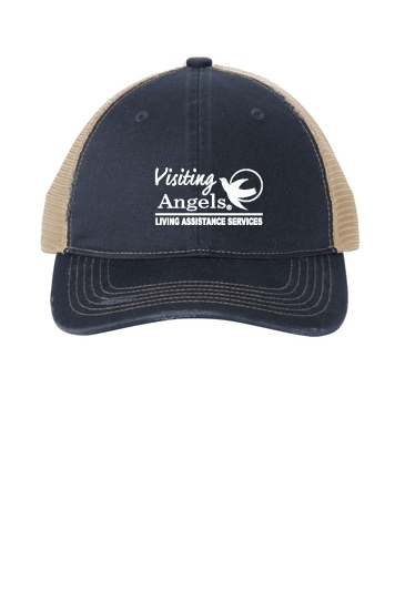 Port Authority® Distressed Mesh Back Cap