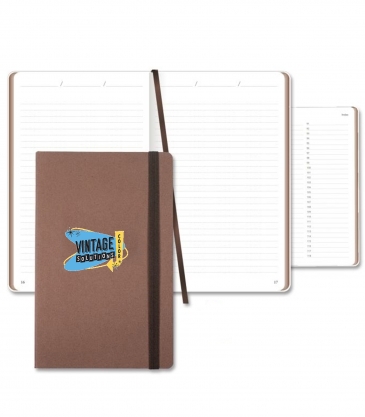 Carapace Medio Lined Recycled White Page Journal