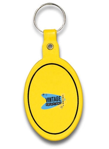 Oval Flexible Key Tag