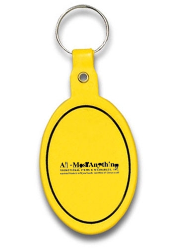 Oval Flexible Key Tag