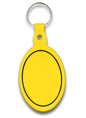 Oval Flexible Key Tag