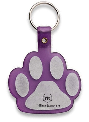Paw Flexible Key Tag
