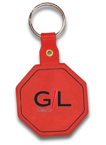 Stop Sign Flexible Key Tag