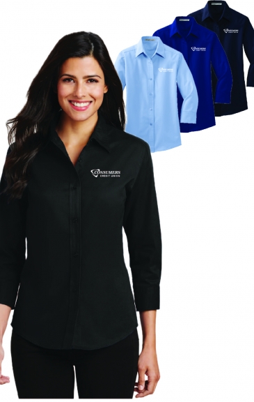 3/4-Sleeve Easy Care Shirt