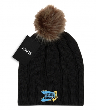 Aws Cameron Cable Knit Pom Beanie