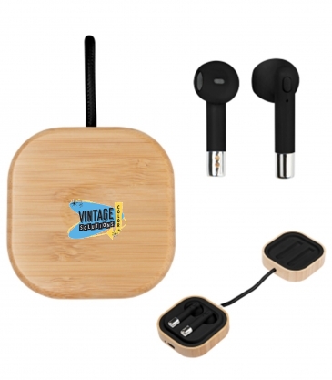 Bamboo Wireless Earbuds & Watch Charger