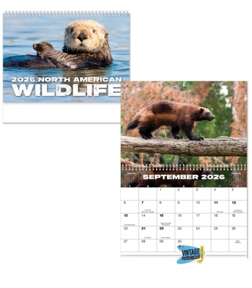 Wildlife Spiral Wall Calendar
