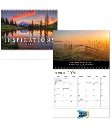 Full Color Inspirations Spiral Wall Calendar