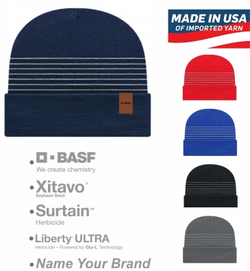 USA Made Thin Striped Beanie