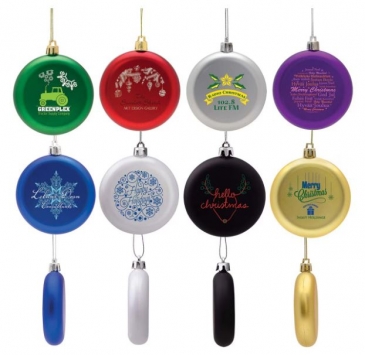 Shatter Resistant Flat Round Ornament