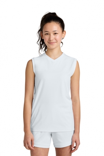 Sport-Tek® Youth Club Sleeveless V-Neck