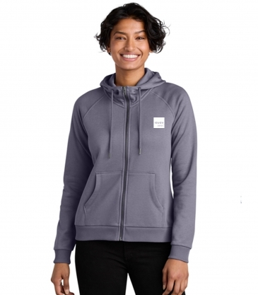Allmade® Women’s Organic CVC Fleece Full-Zip Hoodie