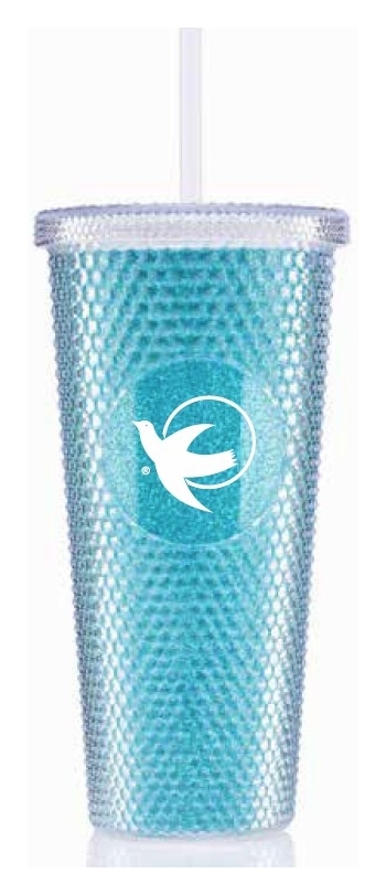 24 oz Bux Glitter Recycled Tumbler