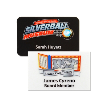 The Apollo Full Color Name Badge. 2"x3"
