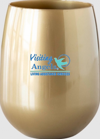12oz Colored Stemless Wine Glass