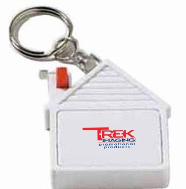 House Tape Measure Key Tag