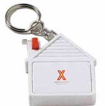 House Tape Measure Key Tag