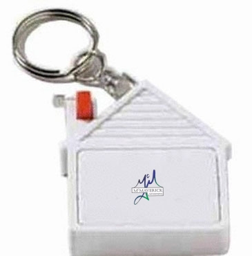 House Tape Measure Key Tag