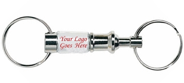 Silvertone Pull- Apart Key Tag