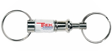 Silvertone Pull- Apart Key Tag