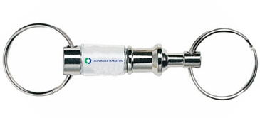 Silvertone Pull- Apart Key Tag
