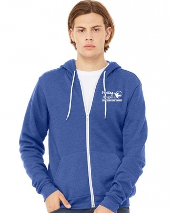 Unisex Sponge Fleece Full-Zip Hoodie Sweatshirt