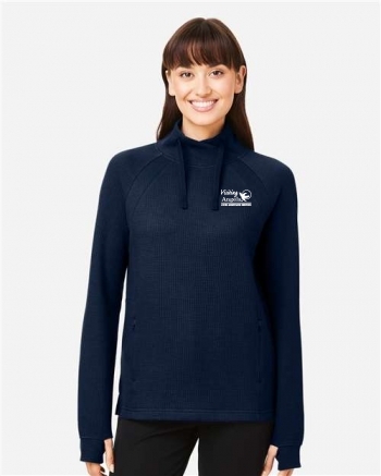 Women's Rhythm Waffle Cross-Neck Pullover