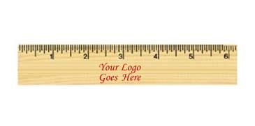 6" Natural Finish Ruler