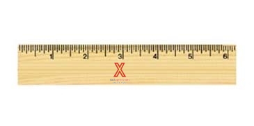 6" Natural Finish Ruler