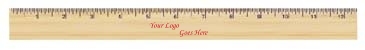 12" Natural Finish Ruler