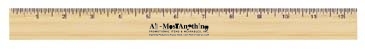 12" Natural Finish Ruler