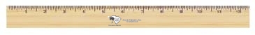 12" Natural Finish Ruler