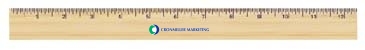12" Natural Finish Ruler
