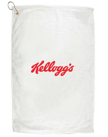 16" X 25" Golf Towel W/ Grommet And Hook
