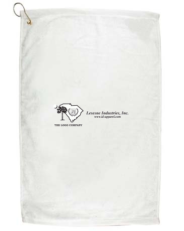 16" X 25" Golf Towel  W/ Grommet And Hook