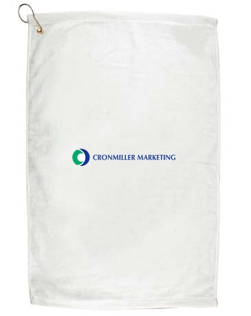 16" X 25" Golf Towel  W/ Grommet And Hook