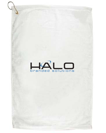 16" X 25" Golf Towel  W/ Grommet And Hook