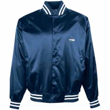 Augusta Sportswear Unisex Satin Baseball Jacket Striped Trim