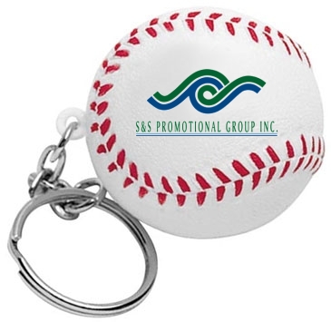 Baseball Stress Reliever Key Chain