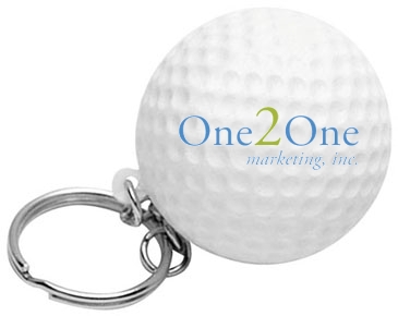 Golf Ball Stress Reliever Key Chain